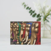 Gouden Olifanten Briefkaart (Staand voorkant)