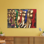 Gouden Olifanten Canvas Afdruk (Insitu (Woonkamer))
