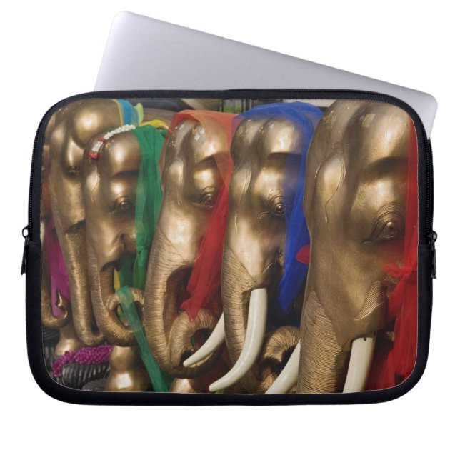 Gouden Olifanten Laptop Sleeve (Voorkant)