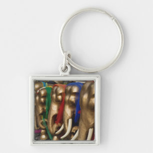 Gouden Olifanten Sleutelhanger