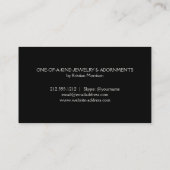 Gouden Olijftak krans op Ivoor Visitekaartje (Achterkant)