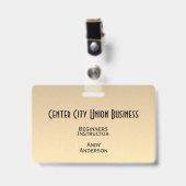 Gouden Ombre Badge (Voorzijde met clip)