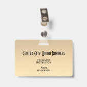 Gouden Ombre Badge (Achterkant met clip)
