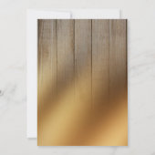 Gouden Ombre Barn Hout Brunch & Bubbly Kaart (Achterkant)