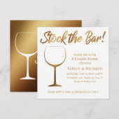 Gouden ombre en witte koppels Voorraad de bardouch Kaart (Voorkant / Achterkant)