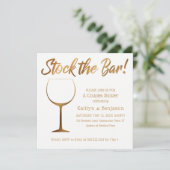 Gouden ombre en witte koppels Voorraad de bardouch Kaart (Staand voorkant)