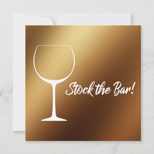 Gouden ombre en witte koppels Voorraad de bardouch Kaart (Achterkant)