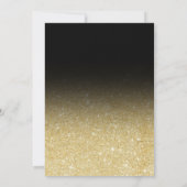 Gouden ombre glitter Kerstmisbedrijf Kaart (Achterkant)