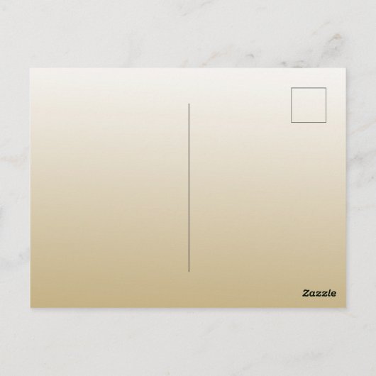 Gouden Ombre hart Briefkaart (Achterkant)