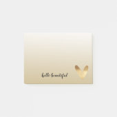 Gouden Ombre hart Post-it® Notes (Voorkant)
