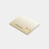 Gouden Ombre hart Post-it® Notes (Schuin)