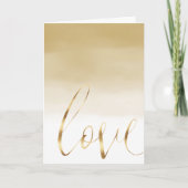 Gouden Ombre Liefde Kaart (Voorkant)