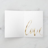 Gouden Ombre Liefde Kaart (Binnen)