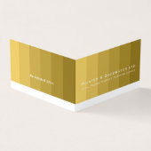 Gouden Ombre Strepen, Schilder & Decorator Foto Visitekaartje (Buitenkant)