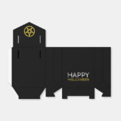Gouden Omcirkelde Pentagram, Prettig Halloween Bedankdoosjes (Uitgevouwen)