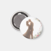 Gouden Omhelzing bij Zonsondergang - Romantisch Magneet (Voorkant / Achterkant)