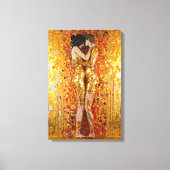 "Gouden omhelzing" Kostbaar en onverwoestbaar Canvas Afdruk (Voorkant)