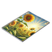 Gouden Omhelzing Zonnebloem Notitieboek (Linkerzijde)