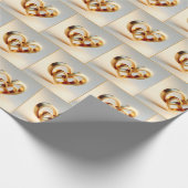 Gouden Oneindigheid en Hart Symbool Cadeaupapier (Hoek)