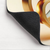 Gouden Oneindigheid en Hart Symbool Muismat (Hoek)