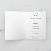 Gouden Oneindigheid Huwelijk RSVP Kaart (Binnen)