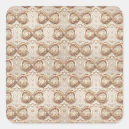 Gouden Oneindigheid Huwelijkscadeau Stickers