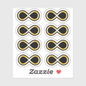 Gouden Oneindigheidsknoopstickers Sticker (Vel)