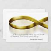 Gouden oneindigheidsringen kaart (Voorkant / Achterkant)