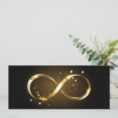 Gouden Oneindigheidssymbool Aankondiging (Staand voorkant)