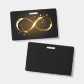 Gouden Oneindigheidssymbool Badge (Voor- en achterkant)