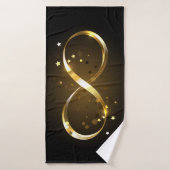 Gouden oneindigheidssymbool badhanddoek (Badhanddoek)
