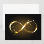 Gouden Oneindigheidssymbool Bedankkaart (Voorkant / Achterkant)