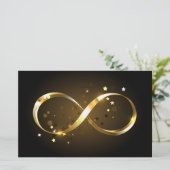 Gouden Oneindigheidssymbool Briefpapier (Staand voorkant)