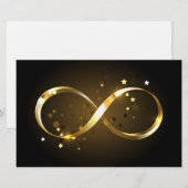 Gouden Oneindigheidssymbool Briefpapier (Voorkant / Achterkant)