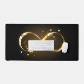 Gouden Oneindigheidssymbool Bureaumat (Keyboard & Muis)