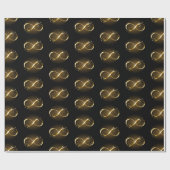 Gouden Oneindigheidssymbool Cadeaupapier (Vlak)