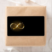 Gouden Oneindigheidssymbool Etiket (Insitu)