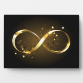 Gouden oneindigheidssymbool fotoplaat (voorkant)