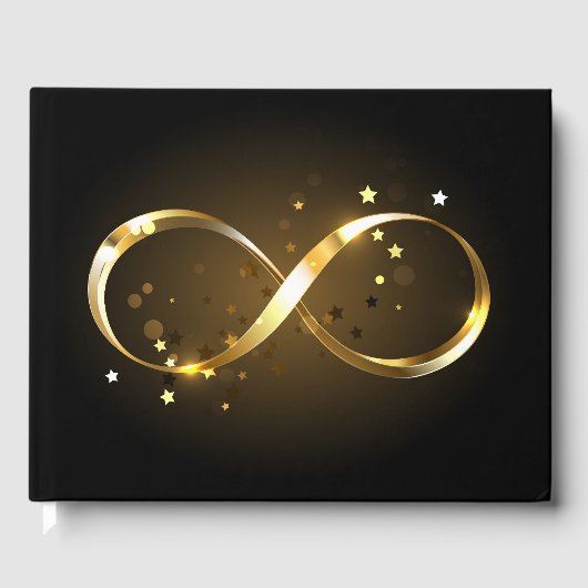 Gouden Oneindigheidssymbool Gastenboek (Voorkant)