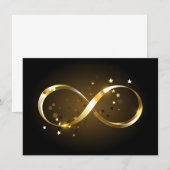 Gouden Oneindigheidssymbool Informatiekaartje (Voorkant / Achterkant)