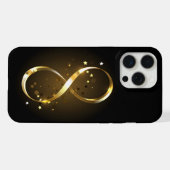 Gouden Oneindigheidssymbool iPhone Hoesje (Achterkant horizontaal)