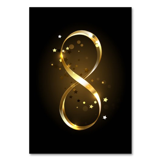 Gouden Oneindigheidssymbool Kaart (Voorkant)