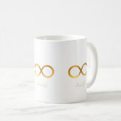 Gouden Oneindigheidssymbool Koffiemok (Voorkant rechts)