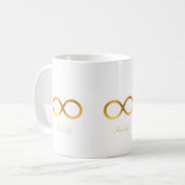 Gouden Oneindigheidssymbool Koffiemok (Voorkant links)