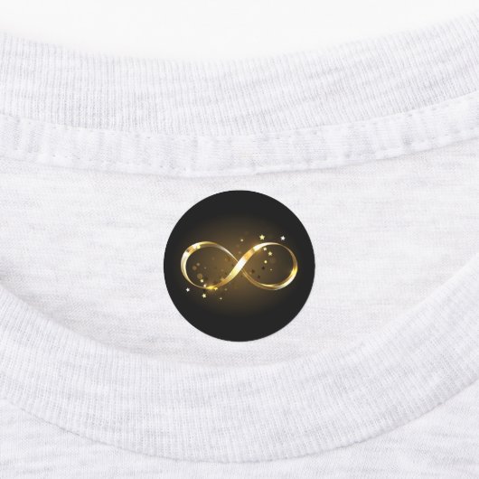 Gouden Oneindigheidssymbool Labels (Aangebracht)