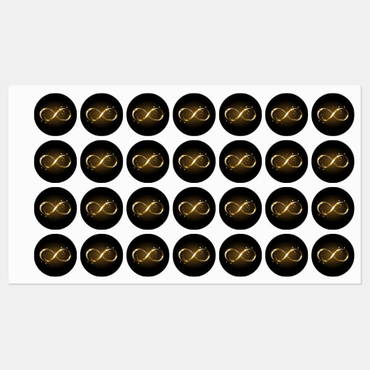 Gouden Oneindigheidssymbool Labels (Vel)