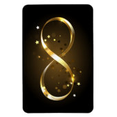 Gouden Oneindigheidssymbool Magneet (Verticaal)