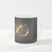 Gouden Oneindigheidssymbool Matglas Koffiemok (Voorkant rechts)