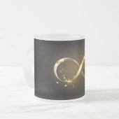Gouden Oneindigheidssymbool Matglas Koffiemok (Voorkant links)