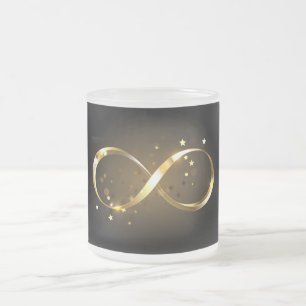 Gouden Oneindigheidssymbool Matglas Koffiemok